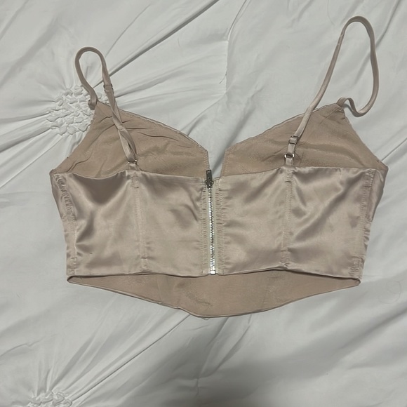 Revolve | Superdown Corset Bustier Pleated Top - Picture 5 of 7